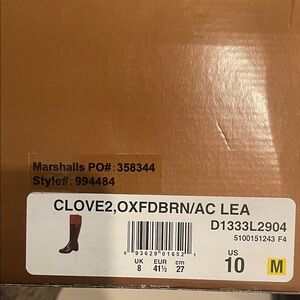 Franco Sarto Oxford Brown Heeled Boots